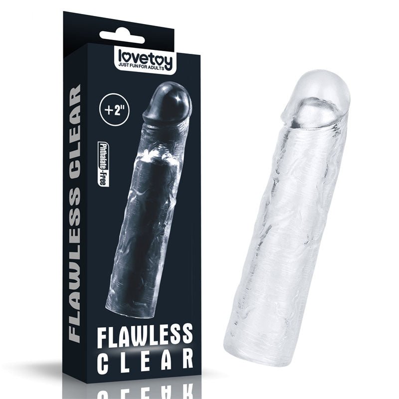 Flawless Penis Sleeve 2'' - 5 cm Penis Extender Sleeve - Pleasure Den
