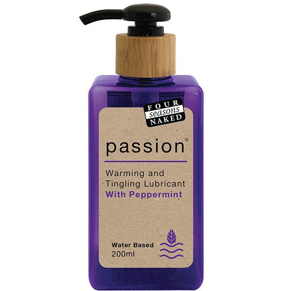 Four Seasons Passion - Warming & Tingling Water Based Lubricant with Peppermint Oil - 200 ml - Pleasure Den