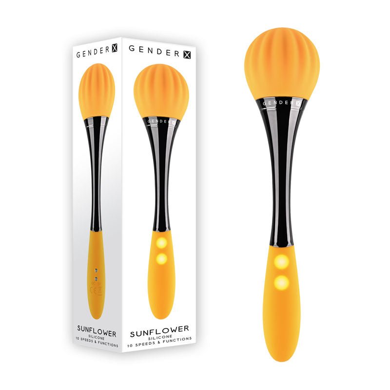 Gender X SUNFLOWER - 20 cm USB Rechargeable Massage Wand - Pleasure Den