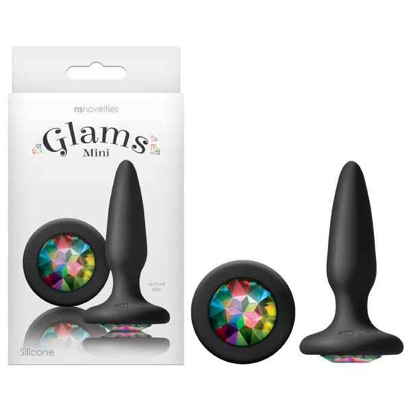 Glams Mini - 8.4 cm (3.3'') Butt Plug with Sparkling Gem - Pleasure Den
