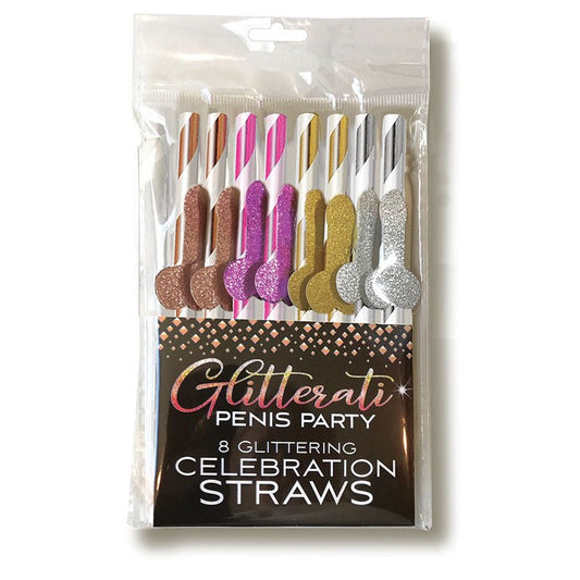 Glitterati - Celebration Straws - Party Straws - 8 Pack - Pleasure Den