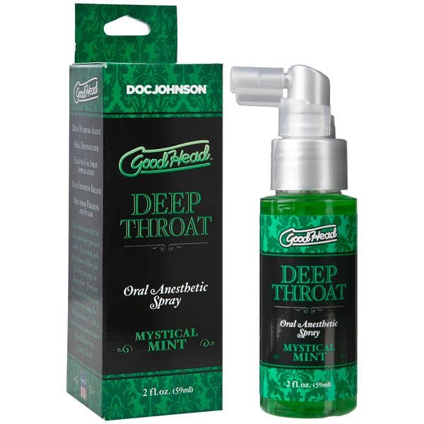 GoodHead Deep Throat Spray - Mystical Mint - Mystical Mint Flavoured Deep Throat Spray - 59 ml Bottle - Pleasure Den