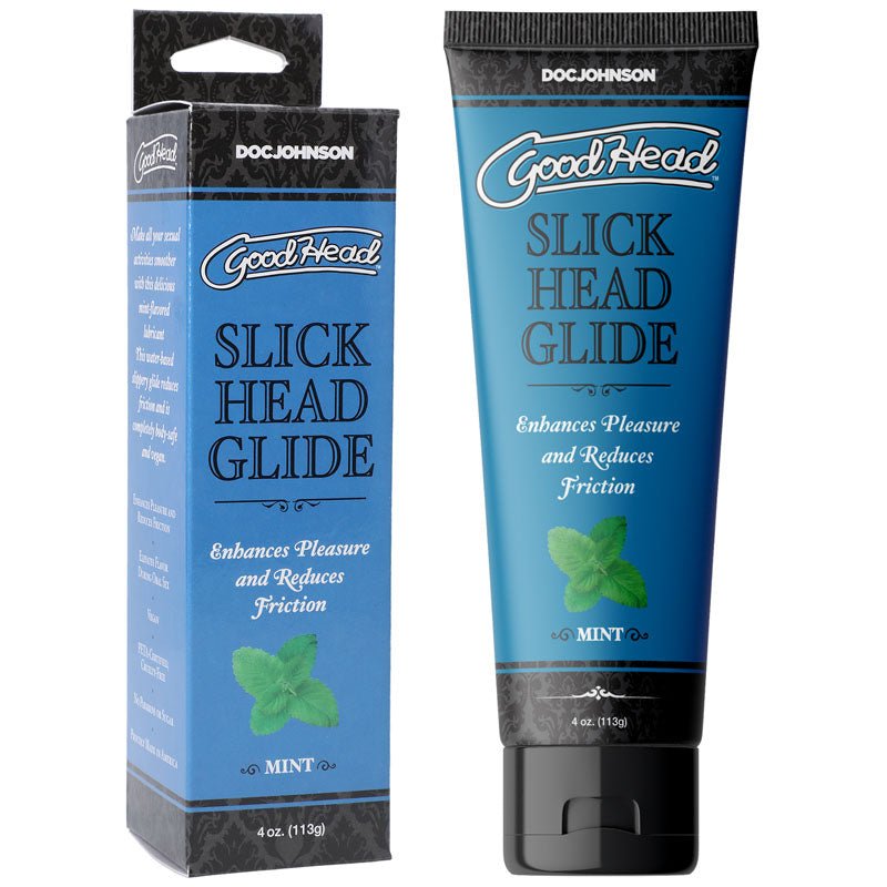GoodHead Slick Head Glide - Mint - Mint Flavoured Lubricant - 120 ml Tube - Pleasure Den