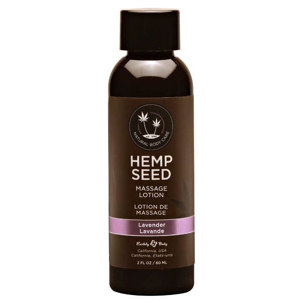 Hemp Seed Massage Lotion - Lavender Scented - 59 ml Bottle - Pleasure Den