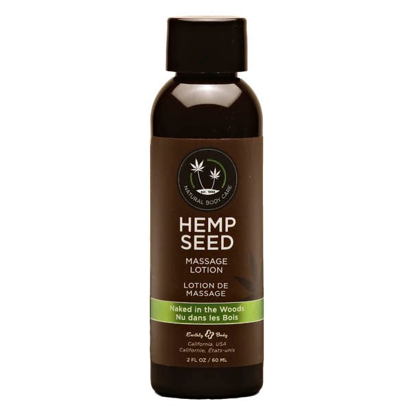 Hemp Seed Massage Lotion - Naked In The Woods ( Tea & Ginger) Scented - 59 ml Bottle - Pleasure Den