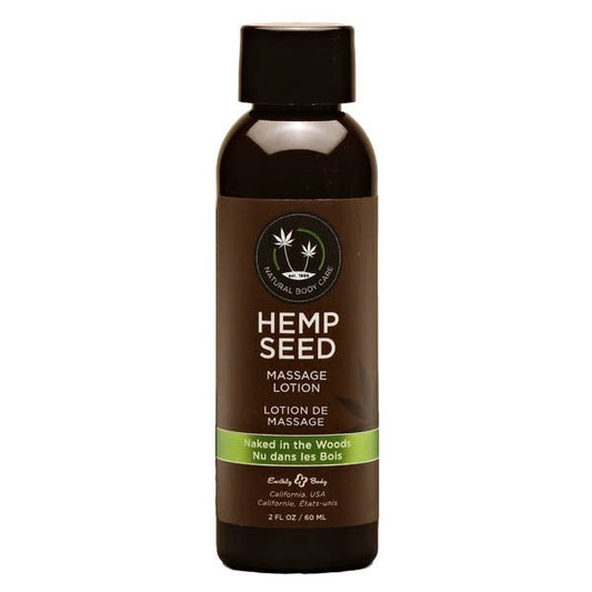 Hemp Seed Massage Lotion - Naked In The Woods ( Tea & Ginger) Scented - 59 ml Bottle - Pleasure Den