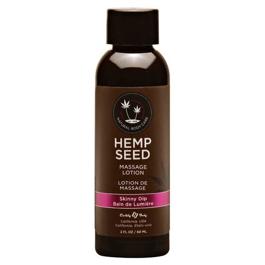 Hemp Seed Massage Lotion - Skinny Dip (Vanilla & Faiy Floss) Scented - 59 ml Bottle - Pleasure Den
