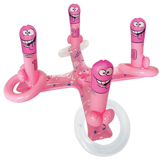 Inflatable Pecker Toss Game - Hens Novelty Game - Pleasure Den