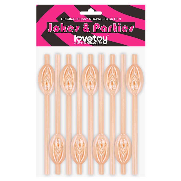 Jokes & Parties Original Pussy Straws - Pussy Straws - Set of 9 - Pleasure Den