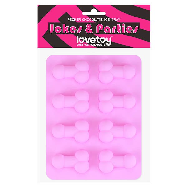 Jokes & Parties Pecker Chocolate/Ice Tray - Silicone Tray - Makes 8 Dickies - Pleasure Den