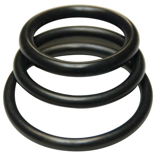 KinkLab Rubber Cock Rings - Rubber Cock Rings - Set of 3 Sizes - Pleasure Den