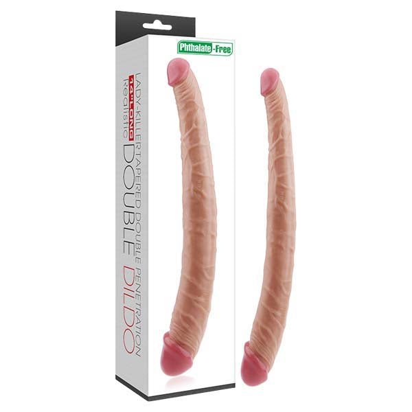 Lady-Killer Tapered Double Dildo - 35.5 cm (14'') Double Dong - Pleasure Den