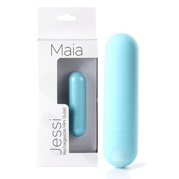 Maia Jessi - Teal 7.6 cm USB Rechargeable Bullet - Pleasure Den