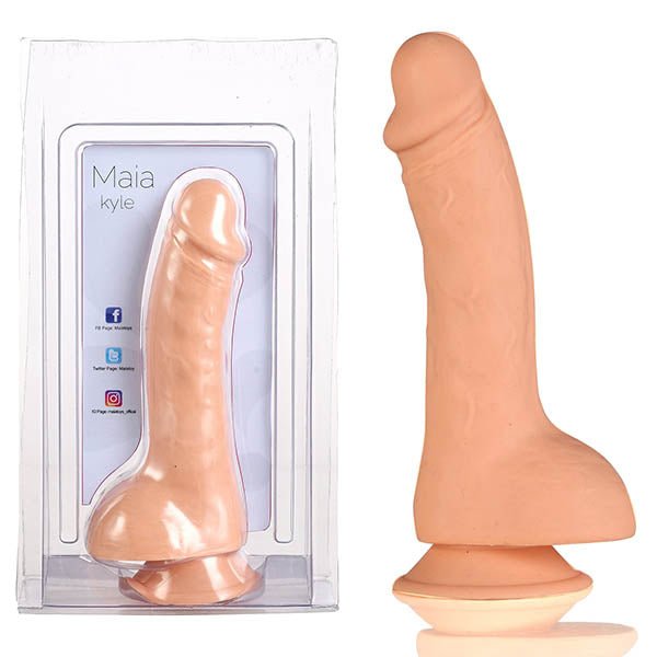 Maia Kyle - 20.3 cm Dong Maia Kyle Flesh Realistic Dildo - Pleasure Den