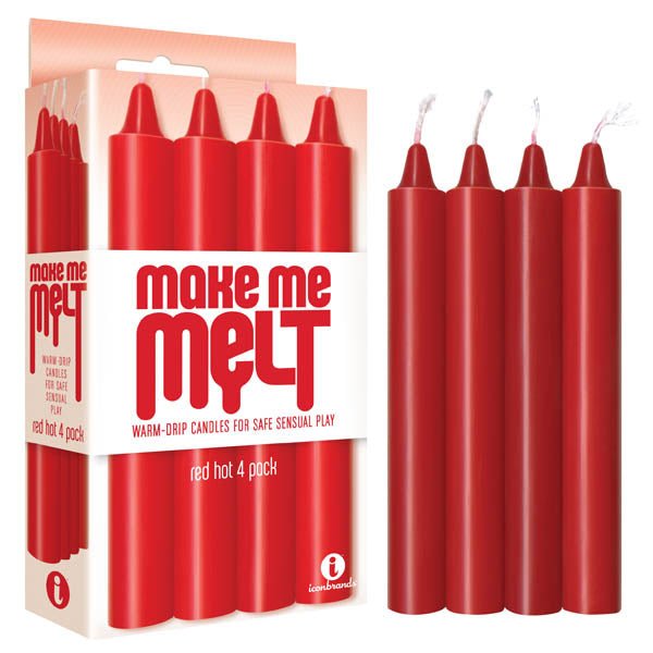 Make Me Melt Drip Candles - Hot Drip Candles - 4 Pack - Pleasure Den