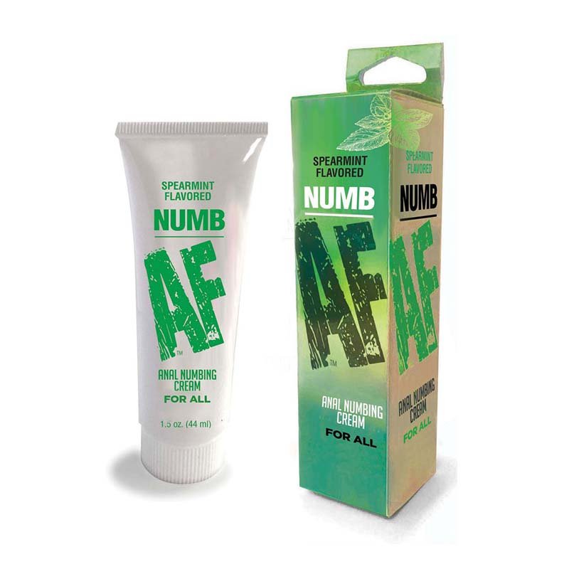 Numb AF - Mint - Mint Flavoured Anal Numbing Cream - 44 ml Tube - Pleasure Den