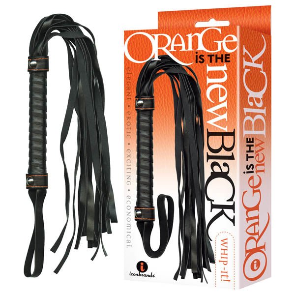 Orange Is The New Black - Whip-it! - Black Flogger Whip - Pleasure Den