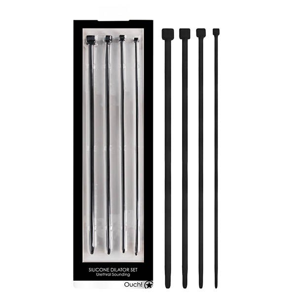 OUCH! Urethral Sounding Dilator Set - Silicone Urethral Sound Set - Pleasure Den