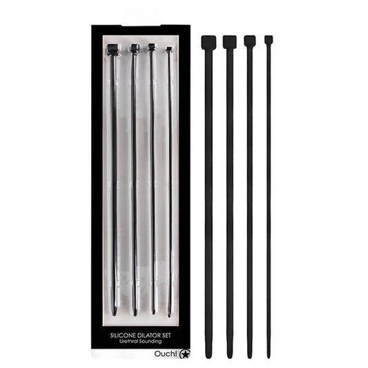 OUCH! Urethral Sounding Dilator Set - Silicone Urethral Sound Set - Pleasure Den