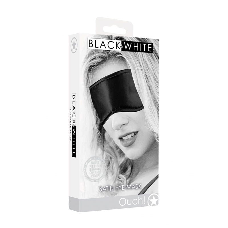 OUCH! & White Satin Eye-Mask - Eye Restraint - Pleasure Den