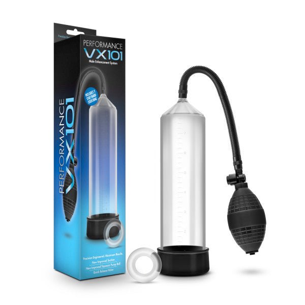 Performance VX101 Male Enhancement Pump - Clear Penis Pump - Pleasure Den