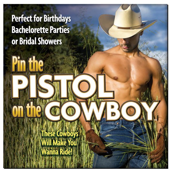 Pin The Pistol On The Cowboy - Hens Party Game - Pleasure Den