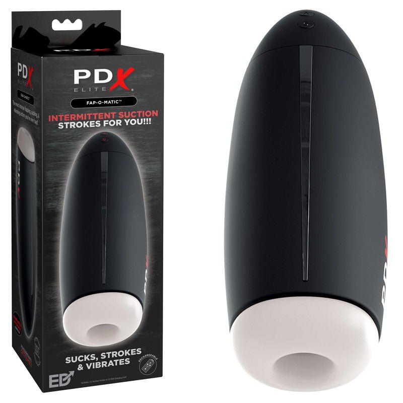 Pipedream Extreme Toys Elite Fap-O-Matic - USB Rechargeable Sucking Masturbator - Pleasure Den