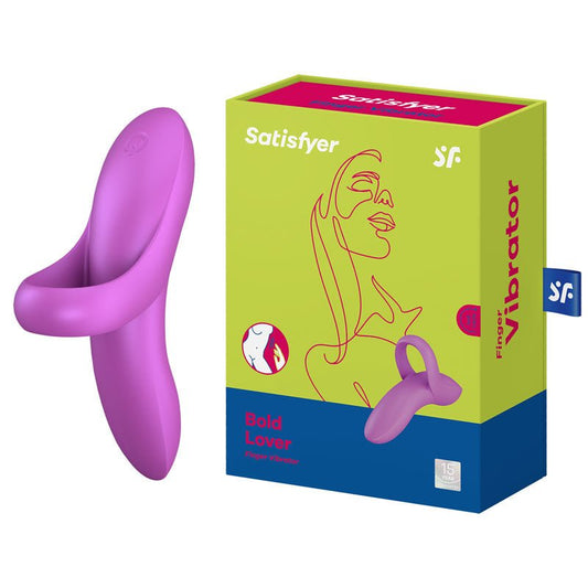Satisfyer Bold Lover - Dark USB Rechargeable Finger Stimulator - Pleasure Den