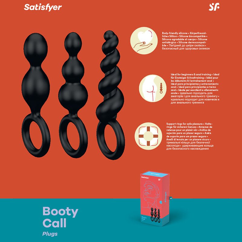 Satisfyer Booty Call - Butt Plugs - Set of 3 - Pleasure Den