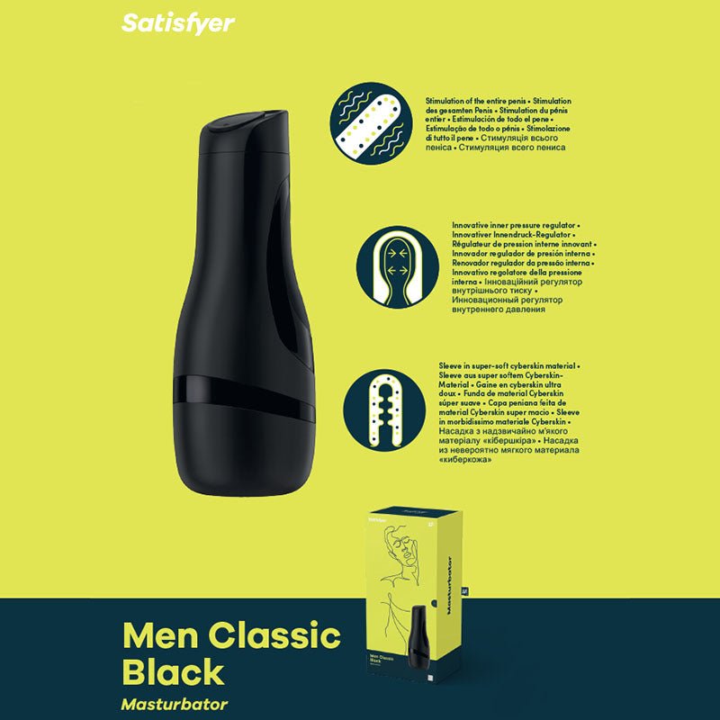 Satisfyer Men Classic - Black Stroker - Pleasure Den