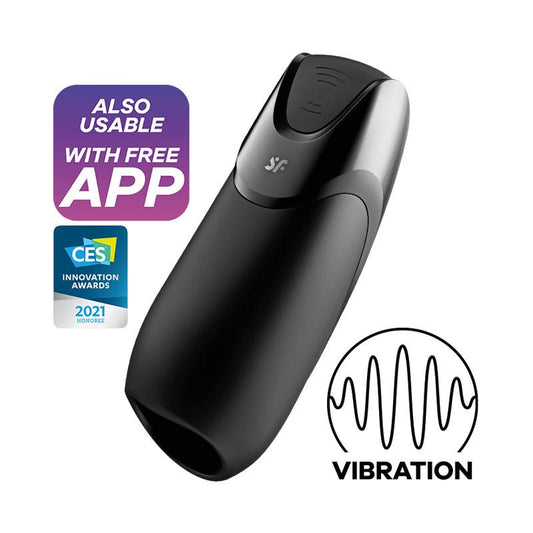 Satisfyer Men Vibration+ - USB Rechargeable Masturbator with App Control - Pleasure Den