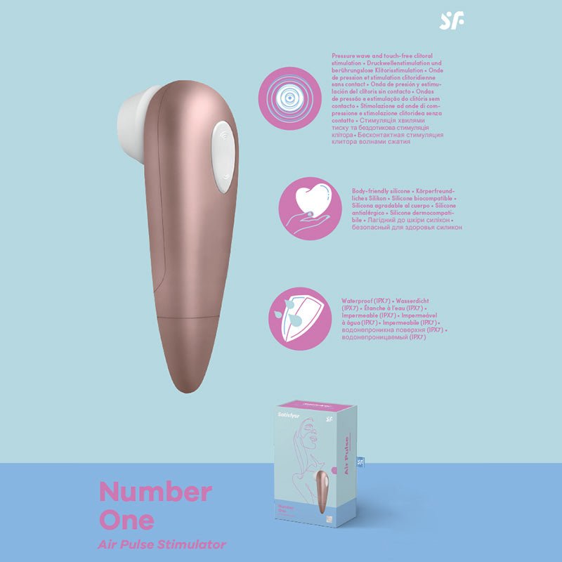 Satisfyer Number 1 - Touch-Free Clitoral Stimulator - Pleasure Den
