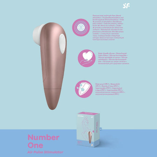 Satisfyer Number 1 - Touch-Free Clitoral Stimulator - Pleasure Den