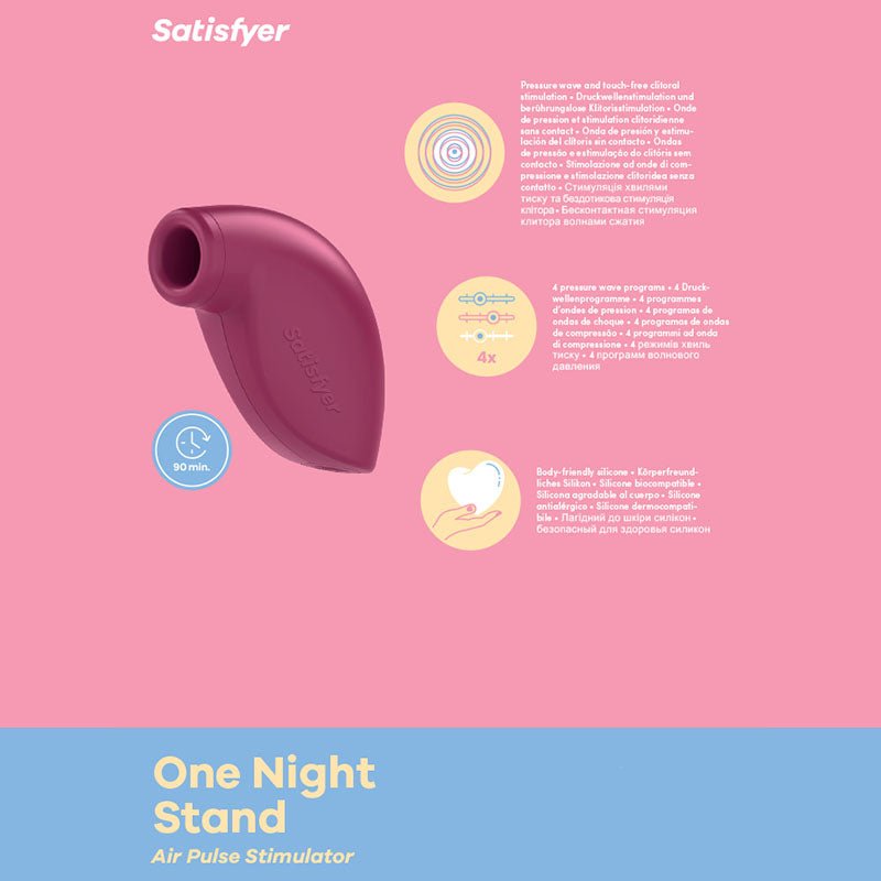Satisfyer One Night Stand - Touch-Free Disposable Clitoral Stimulator - Pleasure Den