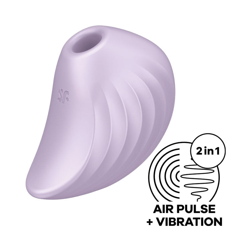 Satisfyer Pearl Diver - Violet - Violet USB Rechargeable Air Pulsation Stimulator - Pleasure Den