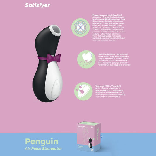 Satisfyer Penguin - USB-Rechargeable Air Pulse Clitoral Stimulator - Pleasure Den