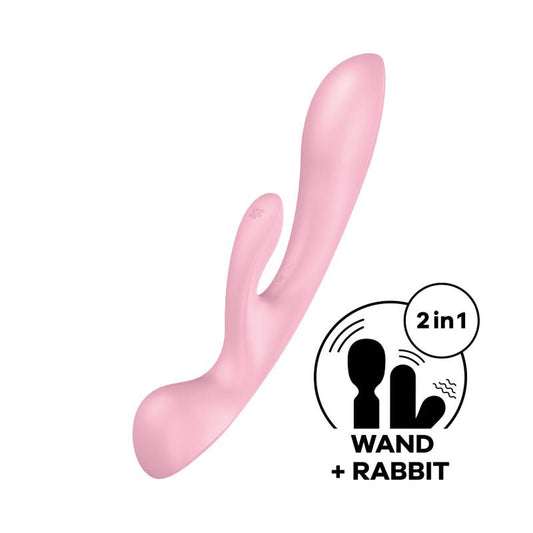 Satisfyer Triple Oh - USB Rechargeable Rabbit Vibrator - Pleasure Den