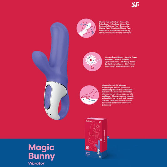 Satisfyer Vibes - Magic Bunny - USB Rechargeable Rabbit Vibrator - Pleasure Den
