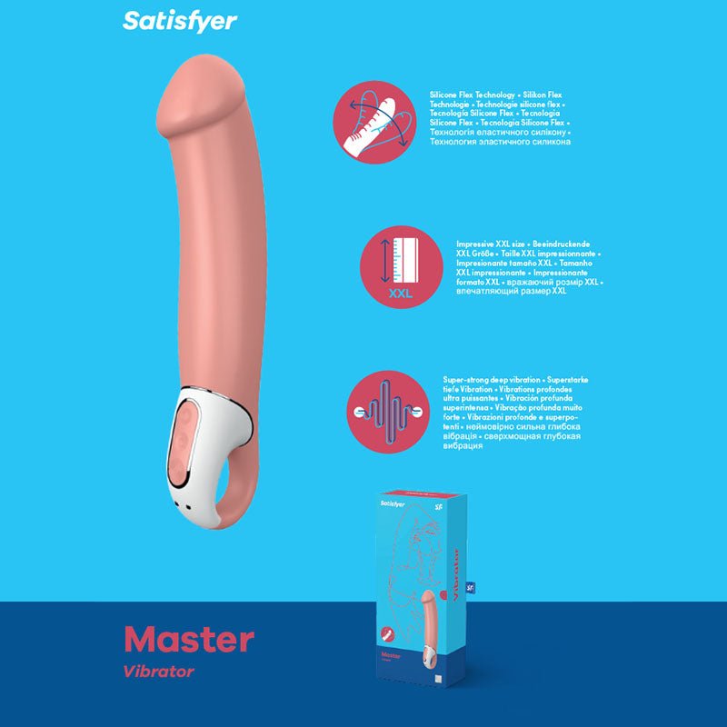 Satisfyer Vibes - Master - 17 cm USB Rechargeable Vibrator - Pleasure Den