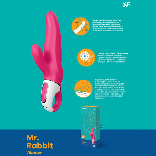 Satisfyer Vibes - Mister Rabbit - USB Rechargeable Rabbit Vibrator - Pleasure Den