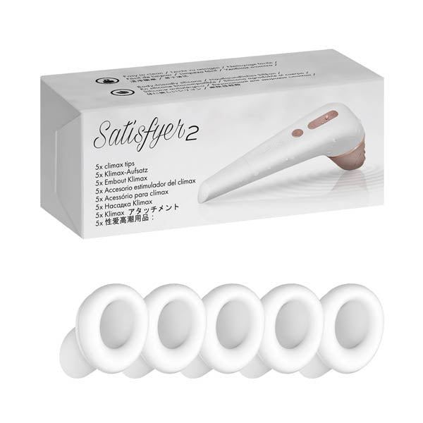 Satiyfyer 2 Climax Heads - 5 Replacement Silicone Heads for Satisfyer 2 - Pleasure Den