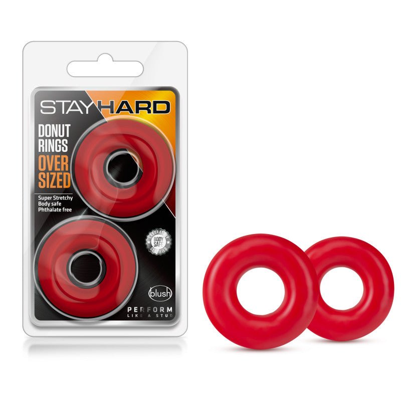 Stay Hard - Donut Rings Oversized - Large Cock Rings - Set of 2 - Pleasure Den