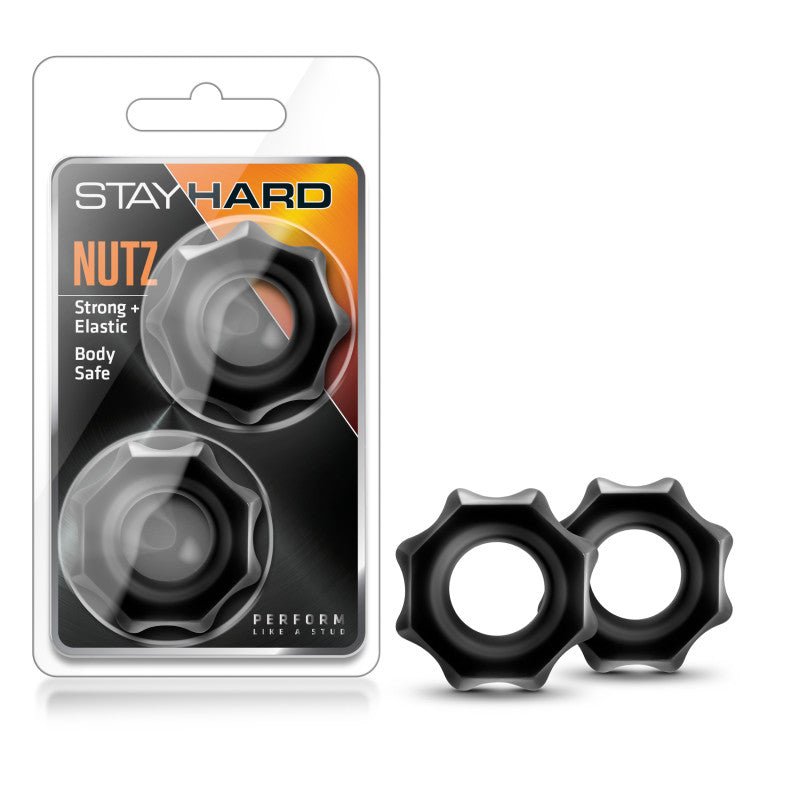Stay Hard Nutz - Cock Rings - Set of 2 - Pleasure Den