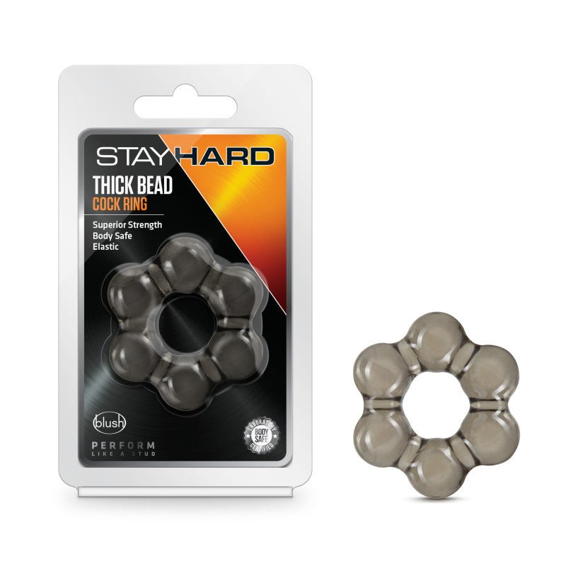Stay Hard Thick Bead Cock Ring - Cock Ring - Pleasure Den