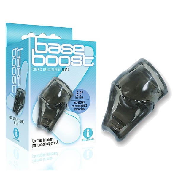 The 9's Base Boost - Black Cock & Ball Sleeve - Pleasure Den