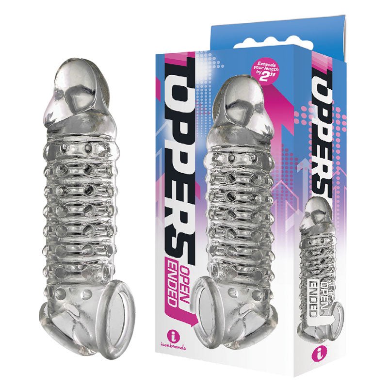 The 9's Toppers Open Ended - Penis Extension Sleeve - Pleasure Den