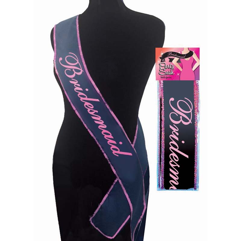 The Bride's Maid Sash - White Hens Party Sash - Pleasure Den