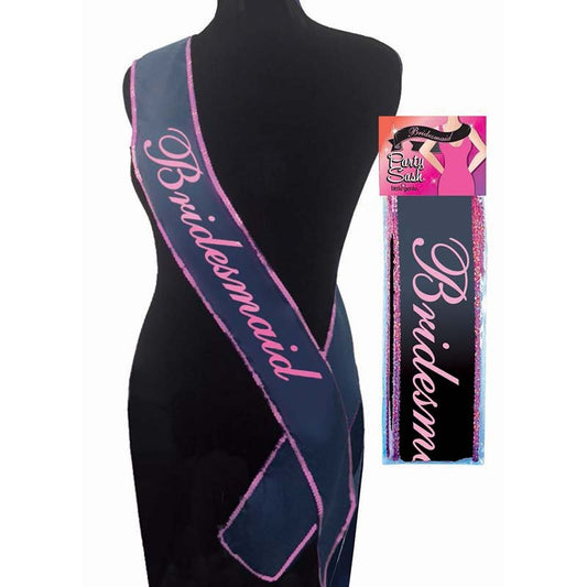 The Bride's Maid Sash - White Hens Party Sash - Pleasure Den