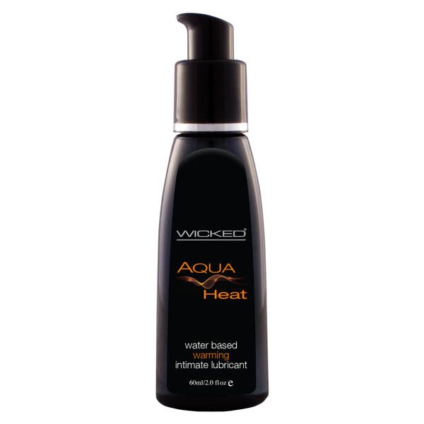 Wicked Aqua Heat - Warming Water Based Lubricant - 60 ml (2 oz) Bottle - Pleasure Den