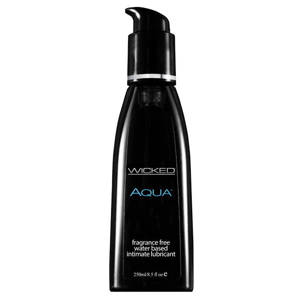 Wicked Aqua - Water Based Lubricant - 250 ml (8.5 oz) Bottle - Pleasure Den